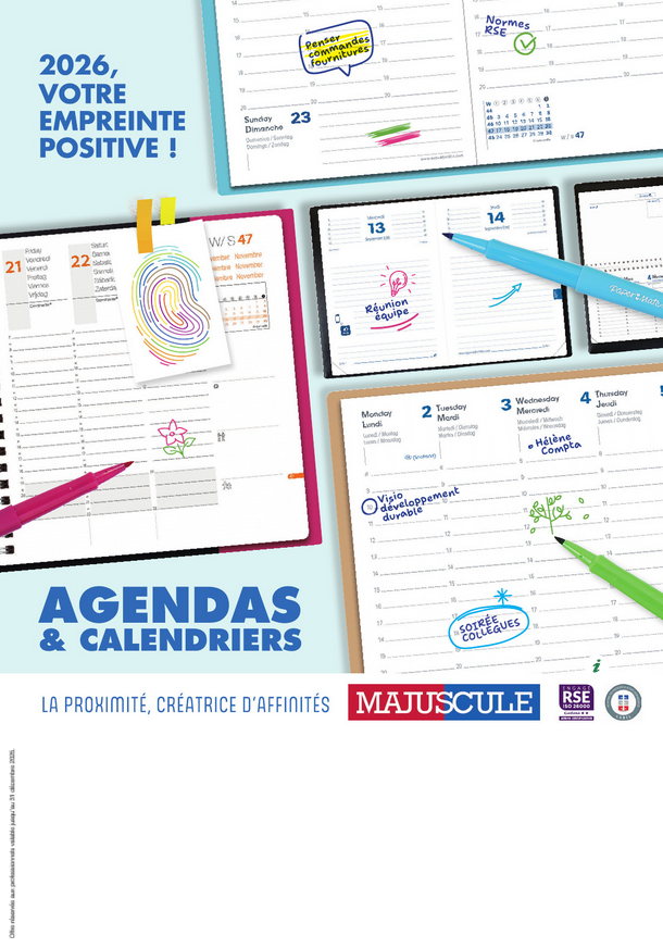 catalogue agendas et calendriers 2026
